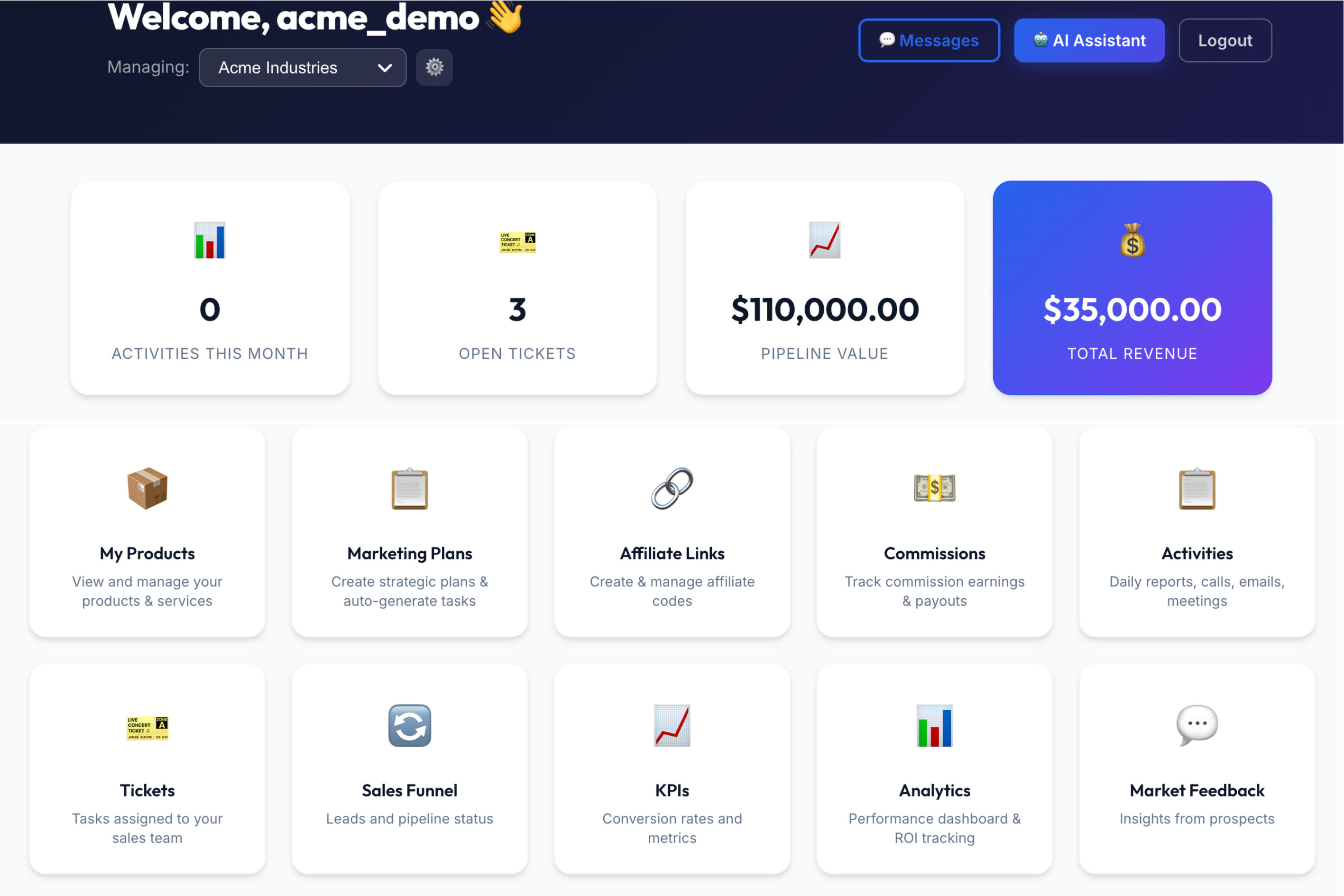 TefoLab Client Portal Dashboard